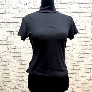 Short sleeve mock turtle